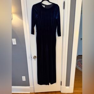 NWOT Sara Campbell Midnight Blue Velvet Jumpsuit, Size M